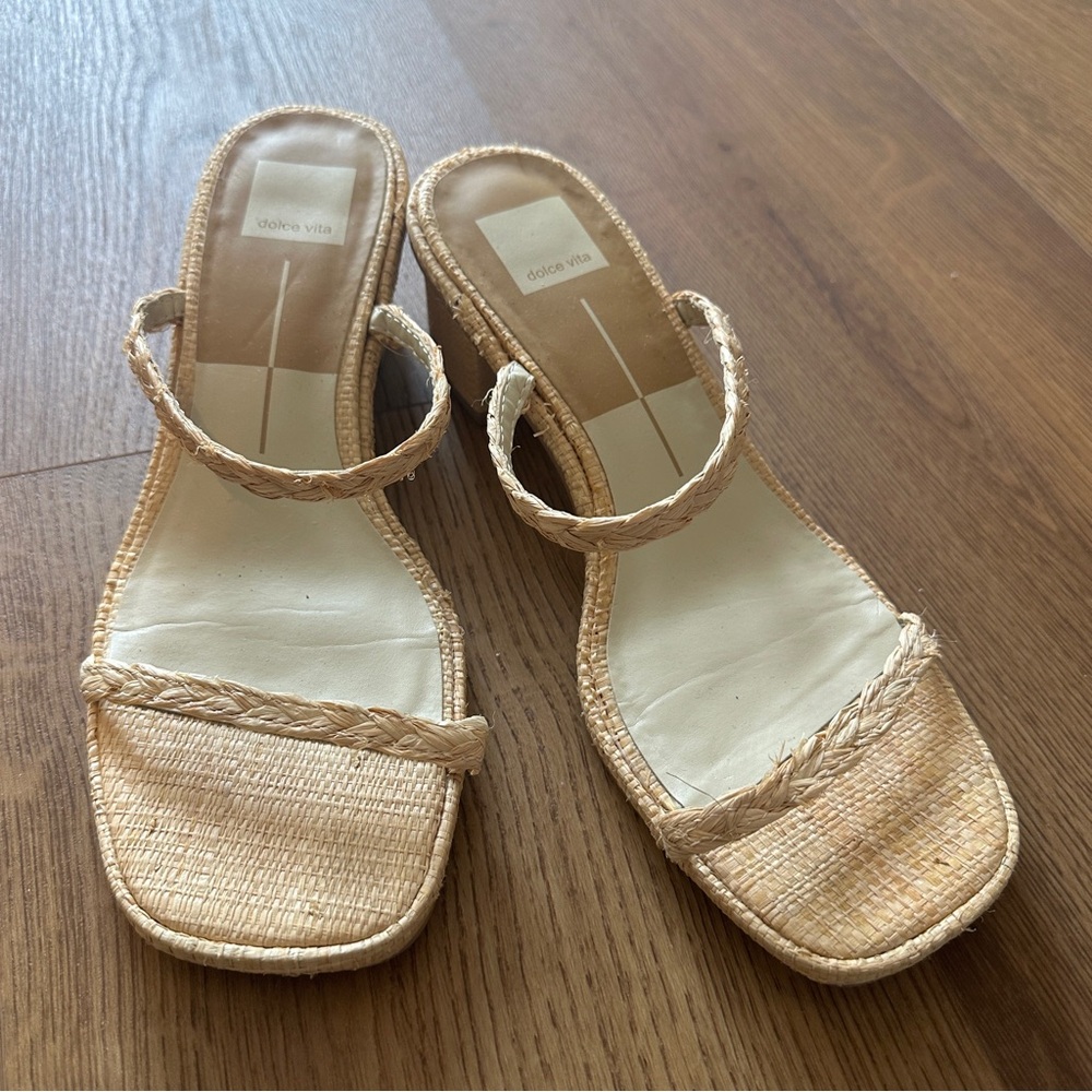 Dolce Vita Women's Cream Braided Sandals